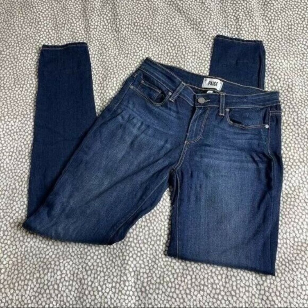 Paige Verdugo Ultra Skinny Jeans Dark Denim Size 28